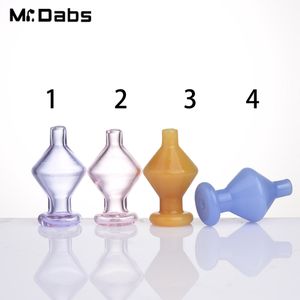 Smoking Accessory Colorful Glass Bubble Carb Cap 27mm dia For Hokkahs Flat Top Quartz Banger Water Bongs Pipe