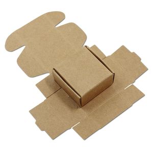 2021 17 sizes Wholesale Brown Kraft Paper Box White Gift Box Cajas de Carton Soap Packaging Wedding Favors Candy Gift