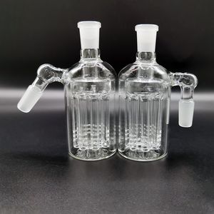 Glasbong-Wasserpfeifen Aschenfänger 8 Arm Baum Perc 3 Farbe 14 mm 18 mm männlich zu weiblich 45 Grad 90 Grad Aschenfänger Wasserpfeife Bubbler für Bongs Shisha Dab Rig