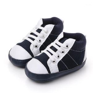 First Walkers Baby Boys High-top Elastic Band Infant Toddler Sport Shoes For Born Spring/Autumn Bebes Casual Cotton