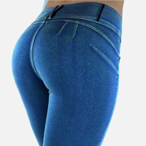 Sonbahar Yüksek Bel Skinny Kalem Pantolon Kadın Katı Elastik Düğme Fermuar Pantolon Kadın 2021 Bahar Rahat Moda Bayanlar Pantolon Q0801