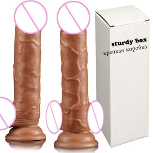 Skin Feeling Realistic Dildo Soft Flexible Huge Penis With Suction Cup Sex Toys for Woman Masturbation