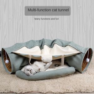 Small Animal Supplies Pet Cats Tunnel Interactive Play Toy Mobile Collapsible Ferrets Bed Tunnels Indoor Toys Kitten Exercising Produ