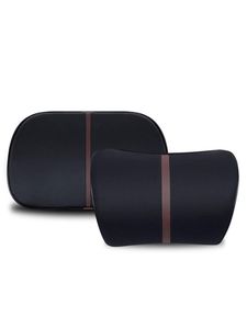 Seat Cushions Car Neck Pillow Adjustable Head Restraint Memory Foam Auto Headrest Travel Support Holder Covers Waist