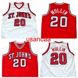 Custom Retro # 20 CHRIS MULLIN Maglia da basket da uomo cucita bianco rosso qualsiasi taglia 2XS-5XL nome e numero