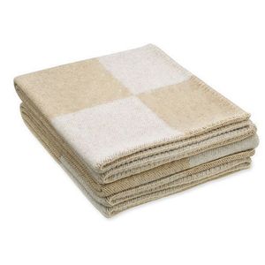 Brief gedruckt Decken Schal Home Textil Dicke Woll-Unisex-Decke Teppich gewebt gestreifter Womens-Tücher-Teppich