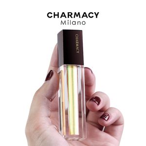 Charmacy Diamond Shine Líquido Lip Gloss Chameleon Duochrome Plumping Lustre à prova d'água fácil de usar a beleza da maquiagem