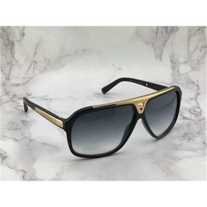 Luxus-Designer-Sonnenbrille Evidence Z0350W Schwarzgold/Grautöne Sonnenbrile des de soleil Herren mit Box Herren-Sonnenbrillen der Marke Im Angebot