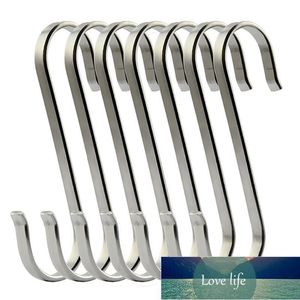 Hooks & Rails 6pcs Kitchen Bathroom Durable Storage Hook For Clothes Practical S Shape Stainless Steel Portable Sturdy Hanging Rack Rustproo Factory price expert