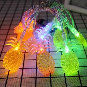 10LEDS PINEAPPLE RAINBOW CACTUS String Light Garland Juldekorationer för utomhus Navidad Dekor Nyår Batteriet Operated Y0720