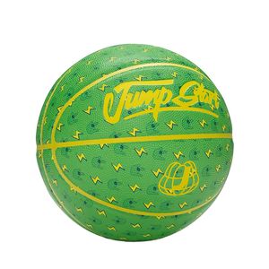 Spalding JRS x Sad Frog Pepe Co-Branding-Basketballball Nr. 7, Geschenkbox für Freund, Camouflage 24K Lightning Green Mamba, Gedenkausgabe, PU-Spiel für drinnen und draußen