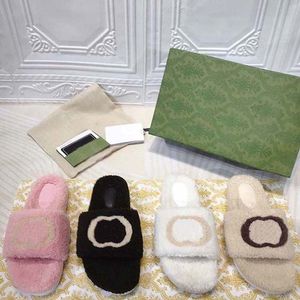 Slippers Designer Ladies Fashion Wool Dark and Recied Slippers Styles Cute Clips يمكن اختيار مجموعة متنوعة من الألوان في الإرادة 35-42