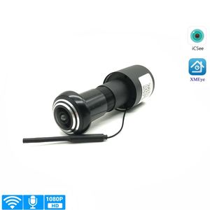 1080p Wi Fi Door Eye Hole Hem MINI PEEPHOLE IP P2P ONVIF Visa kameran Tvåvägs Voice Intercom Motion Detection Webcam