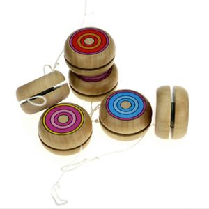 Intelligenza per bambini Educativo Coordinazione occhio-mano Sviluppo Giocattolo Yoyo Giocattoli classici per bambini Giocattoli Yoyo in legno casuali G1125