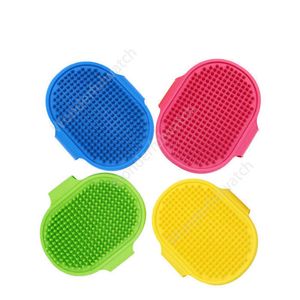 Dog Bath Brush Comb Silicone Pet SPA Shampoo Massage Brush Shower Hair Removal Comb For Pet Cleaning Grooming Tool DAW353