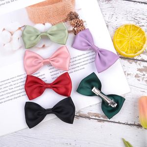 Newest Fashions 6 Colors Baby Kids Girls Barrettes Bowknot Hairpins Children Hair Clips Hairclips Hair Bows Hair Accessories