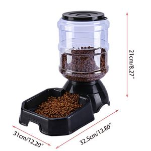 Cat Bowls & Feeders E8FF Automatic Feeder Water Dispenser 3.8 L/8 Lbs Large Capacity For Small Medium Dog Pets Puppy Kitten Easy To Use