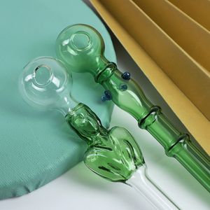 Pipa ad acqua per fumo in vetro spesso colorato Pipa per bruciatore a nafta in Pyrex Dab Accessori per pipa per tabacco