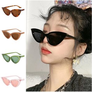 Fashion Women & Men Sunglasses Cat Eye Sun Glasses Unisex Personality Adumbral Anti-UV Spectacles Metal Decoration Frame Eyeglasses A++