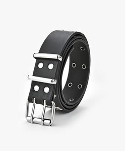 Fashion Star Eye Double Hole Pin Buckle Waist Belt Jeans Metal Punk Chain Luxury Belts PU Leather