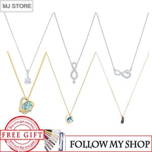 Pendant Necklaces Classic Necklace Clavicle Chain Crystals Zircon Luxury For Women Party Wedding Anniversary Jewelry Gifts