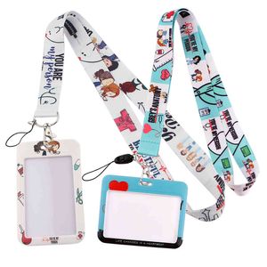 DZ1228 Grey's Anatomy TV Show Doctor Nurse Neck Strap Lanyards Keychain Holder ID Card Pass Hang Rope Lariat Lanyard Gifts