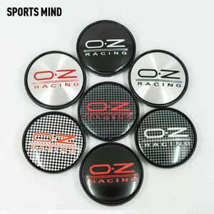 4PCS/lot 14 COLORS 63MM OZ Racing Hub Caps Car Emblem Badge Wheel Center Cap label car styling accessories