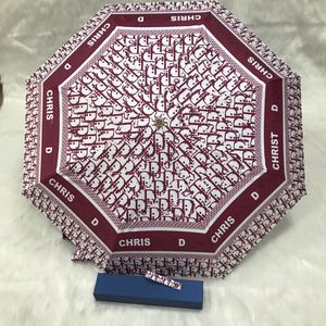 letter pattern Umbrellas unisex classic design sun rain Umbrella high quality luxury with box Anti-UV
