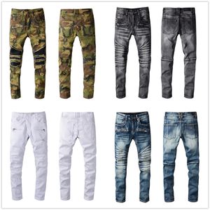 2021 Mode Skinny Herren Gerade dünne elastische Jeans Männer Casual Biker Männlich Stretch Denim Hosen Klassische Hosen 1093 Jeans Größe 28-40