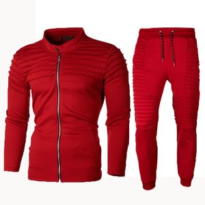 Nowy Dres Hoodie Jesień Ubrania Moda Bluzy Spodnie Ustawia Dwie Kawałki Zestaw Mody Z Kapturem Bluzy Sportowe Mężczyźni