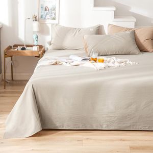 Sheets & Sets Pure Cotton Bed Linen Solid Color 100% Beds Sheet Classical Universal Modern Flat 120/150/160/180/200/230/250x230cm