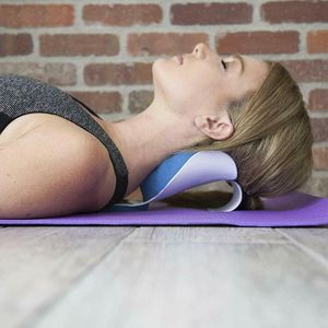 Alívio da dor de travesseiro Pescoço e ombro músculo relaxante dispositivo de tração relaxante para alinhamento cervical alinhamento de alinhamento viagem m4a7
