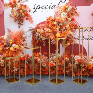 60cm/100cm Tall)Rectangle Flower Arrangements Modern Rumpet Shape Design Giant Floor Standing Vase Indoor Decoration