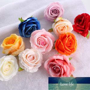 5PCS Artificial Flowers Head Silk Rose Flower For Wedding Home Decoration Fake Flowers DIY Wreath Scrapbook Supplies Factory price expert design Quality Latest