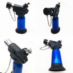 Wholesale survival lighters for sale - Group buy 1pc Blue Windproof Jet Flame Refillable Torch Cigar Lighter in Assorted tobacco outdoor camping survival tools