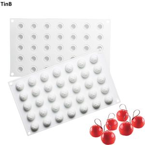 Nuovo arrivo 35 fori palla tartufo Moule forme in silicone per la cottura Bakeware torta stampo al cioccolato affondamento stampo pasticceria strumenti 210225