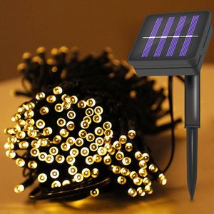 Sollampor Sträng för trädgård Vattentät Utomhusbelysning 5m 7m 12m 22m 6V Jul Xmas Holiday Decoration Fairy Batteri