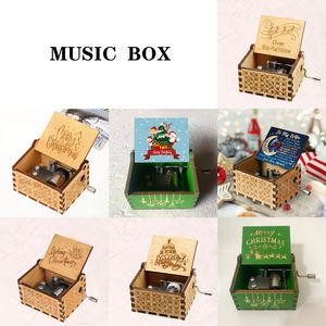 Caixa de música handcrafted de madeira presente do dia dos namorados do aniversário do Natal