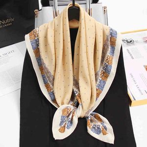 88x88 cm 100% Reale Sciarpe Quadrate Donne Bandana 2021 Testa di Stampa Sciarpa Foulard Naturale Foulard Di Seta di Lusso Femminile 14mm