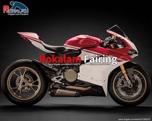 För Ducati 959 2015 2016 2017 Fairing Set 1299 1299s 15-17 Efter Sale Motorcycle Red White Fairings Kit (formsprutning)