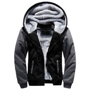 Män Jacka Vinter Tjock Varm Fleece Zipper Men Jacka Coat Sportkläder Male StreetWear Autumn Jacket Män 4XL5XL 211103