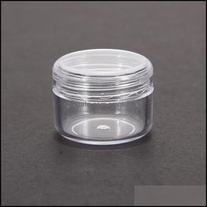 Butelki Pakowanie Office School Business Industrial 5g Fashion Cream Container Białe Mini Kosmetyczne Pusty Jar Pot Poultu Eyeshadow Makeup Twarzy Drop