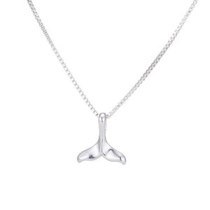 Pendant Necklaces Design Animal Fashion Women Necklace Whale Tail Fish Nautical Charm Mermaid Elegant Jewelry Girls Collares 3647
