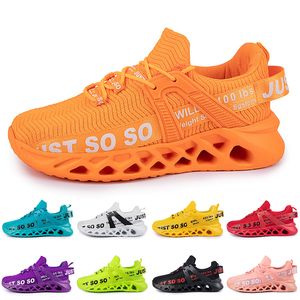 Men Womens Running Shoes Trainer Triple Black White Red Yellow Purple Green Blue Orange Light Pink Breathable Outdoor Sports Sneakers GAI