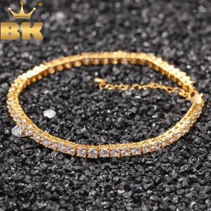 Wholesale hip extension resale online - Chains THE BLING KING Tennis Anklet inch extension Chain mm Iced Out Link Hip Hop Jewelry For Women Men