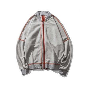 和風の爆撃機のジャケットの男性野球のコート原宿大学春秋の綿のジッパーのデザイン高品質の服210603