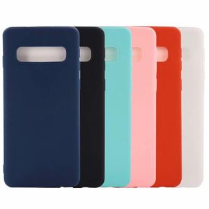 Slim Frosted Matte Zachte TPU gevallen voor Samsung A82 A22 A52 G A72 A02S A02 A12 A32 M31S OPMERKING Ultra A81 A91 A51 A71 Ultradunne Dunne gewone Silicon Telefoon Cover Back Coque
