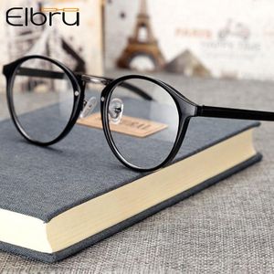 Fashion Sunglasses Frames Elbru Vintage Round Glasses Frame Retro Women Clear Lens Eyewear Brand Designer Gafas De Sol Eyeglasses