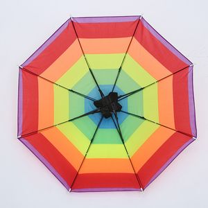 Welmelon cor tira pano de poliéster chapéu guarda-chuva 30 cm cor de pesca arco-íris guarda-chuva tenda fonte chapéu criativo guarda-chuva