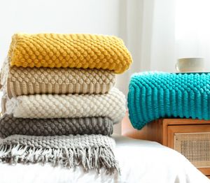 Den senaste 130x200 cm filten, en mängd olika storlekar och stilar att välja mellan, soffa tassel sjal svans täcker tyg säng handduk
